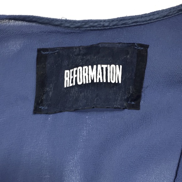 Reformation Winslow maxi wrap dress blue xs - Picture 5 of 6